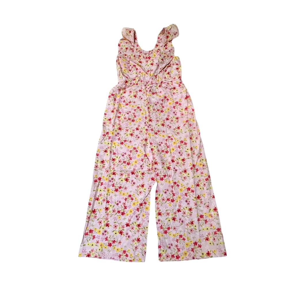 NWT Tea Collection Wandering Wildflowers Flutter Strap Jumpsuit Size 12